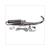 EXHAUST RS-II PIAGGIO/APRILIA 125/180  CHROME