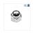 NUT M 8 x1.25 FULL DOME NUT CHROME 10pc