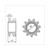 PIGNONS MOBILETTE/MBK 51 11t IGM