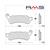 REMBLOKSET RMS (HONDA SH 125cc) VOOR 