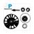 WATERPOMP-REVISIE SET PIAGGIO BEVERLY 125/200 SP