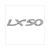 VESPA LX EMBLEEM DIK STICKER 8cm CHROME