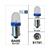 LAMP BA9S  6V/12V LED BLAUW BOLLARD (2) 