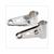 HEADLIGHT BRACKET SET UNI EBR 30mm CHROME (2)