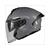 HELM JET COSMO SV GLANS GRIJS       S